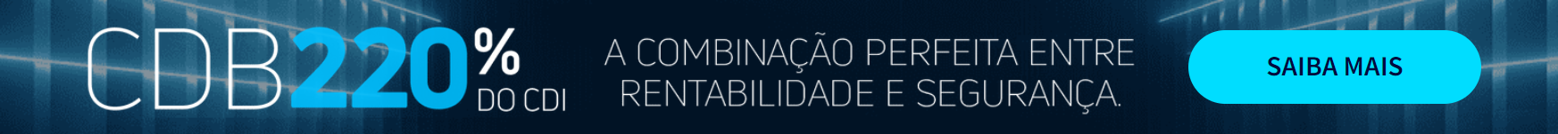 CDB 220% do CDI com liquidez diária.